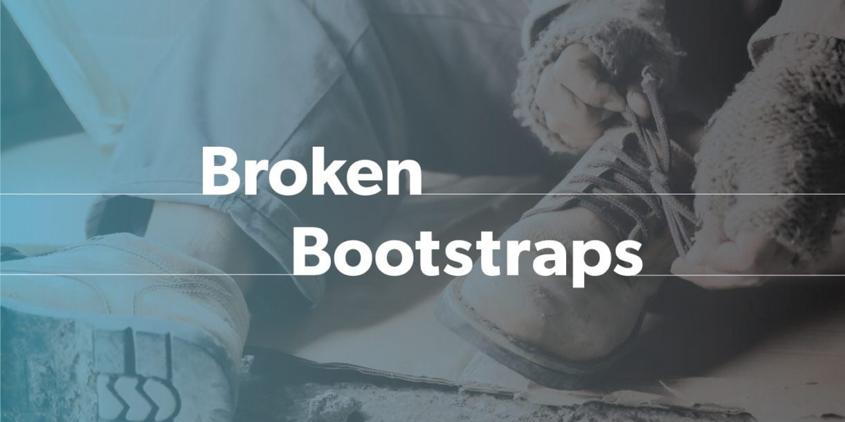 Article title, Broken Bootstraps with image