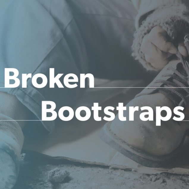 Article title, Broken Bootstraps with image