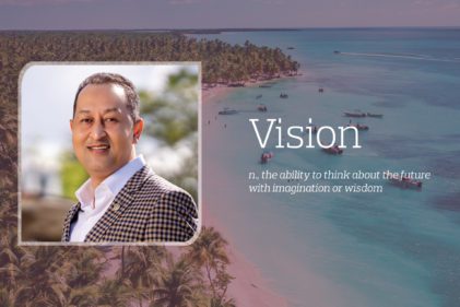 Profile image of Dr. Paduntin with text reading Vision, the ability to think about the future with imagination or wisdom