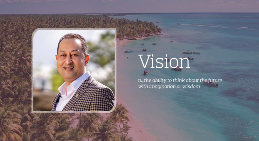 Profile image of Dr. Paduntin with text reading Vision, the ability to think about the future with imagination or wisdom