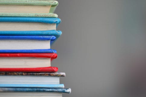 Stacked books, CPACE Test California guide