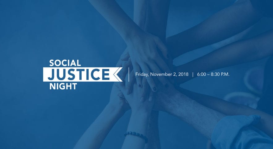 Social Justice Night Awards Graphic