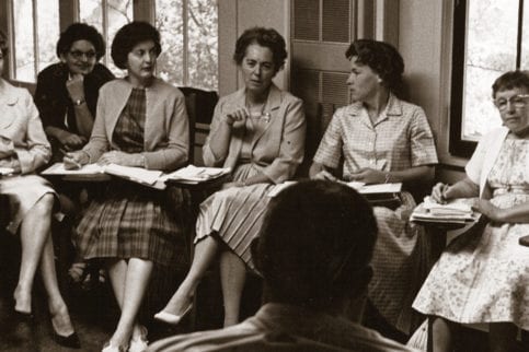 Women sitting in a circle