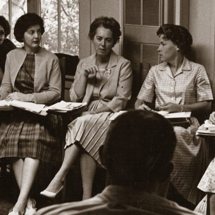 Women sitting in a circle