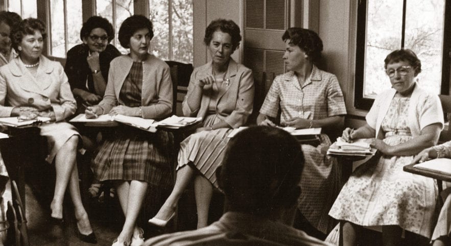 Women sitting in a circle