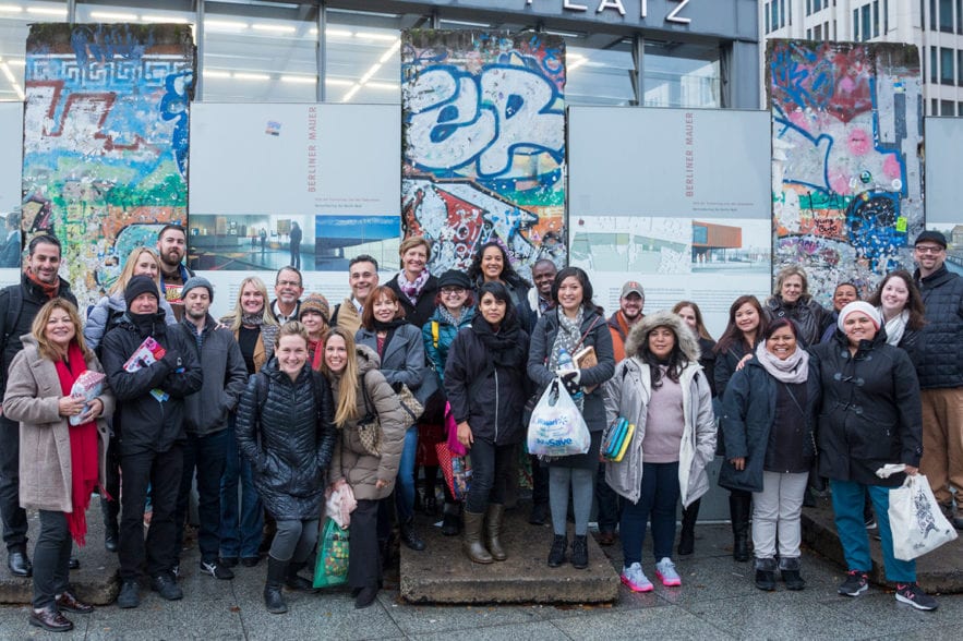 Group traveling to Berlin