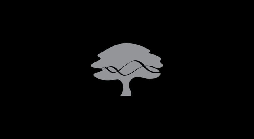 Pacific Oaks Tree Logo in Black