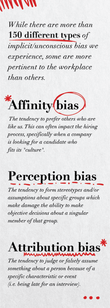 bias in workplace infographic