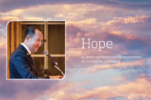 Jack Paduntin headshot with definition of word "hope"