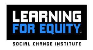 Learning for equity logo Eliminating Racism Empowering Women YMCA of Great Los Angeles Logo